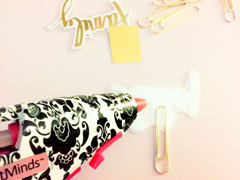 MINC Foil Planner Clips Gluing