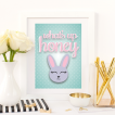 Free Printable What Up Honey from @pinkimonogirl for a gallery wall in a nursery